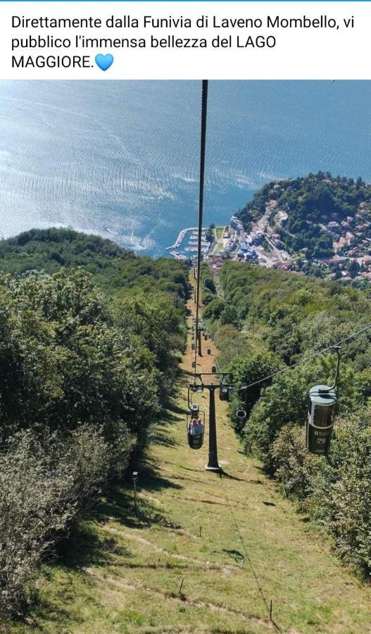 Lago Maggiore, Leggiuno, Ampio Appartamento Extérieur photo